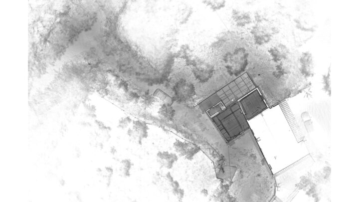 Nuvola di punti in scala vista dall'alto