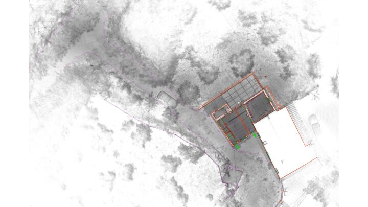 Nuvola di punti con sovrapposizione lavoro a CAD in scala